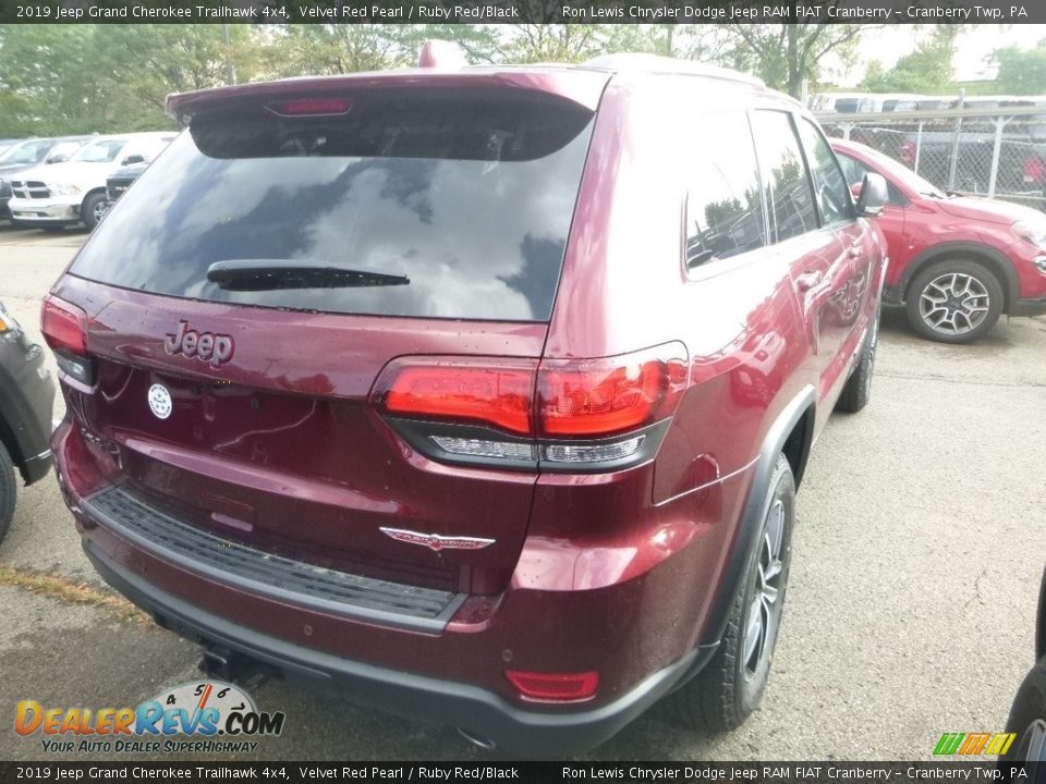 2019 Jeep Grand Cherokee Trailhawk 4x4 Velvet Red Pearl / Ruby Red/Black Photo #5