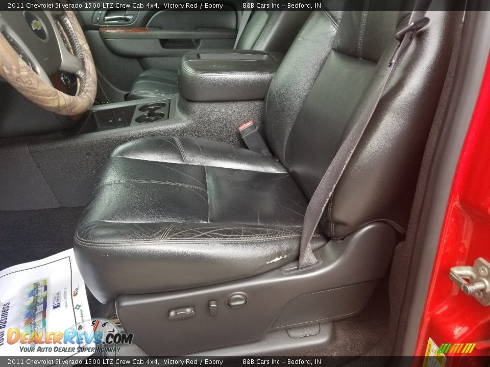 2011 Chevrolet Silverado 1500 LTZ Crew Cab 4x4 Victory Red / Ebony Photo #14