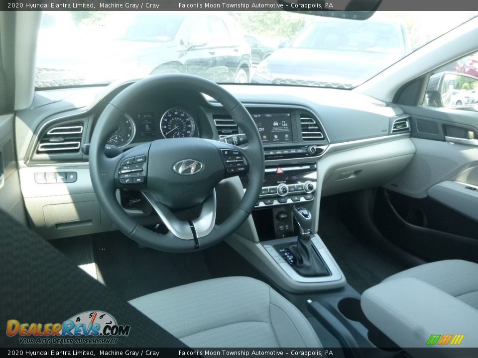 2020 Hyundai Elantra Limited Machine Gray / Gray Photo #9