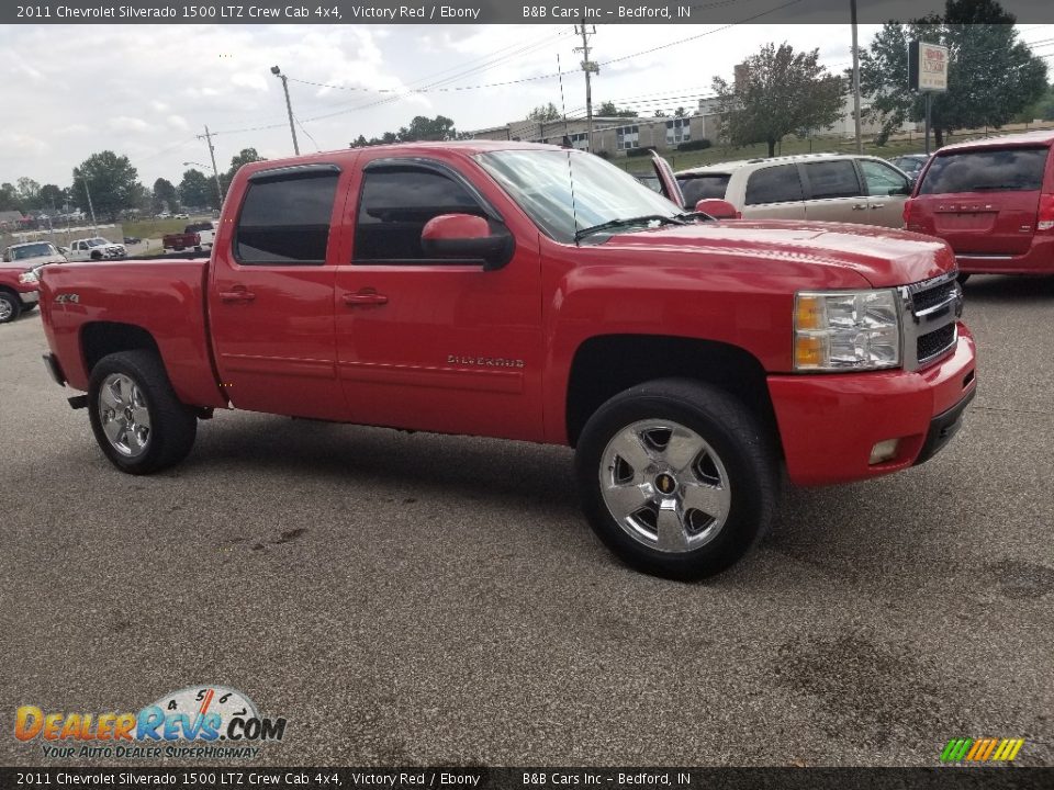 2011 Chevrolet Silverado 1500 LTZ Crew Cab 4x4 Victory Red / Ebony Photo #24