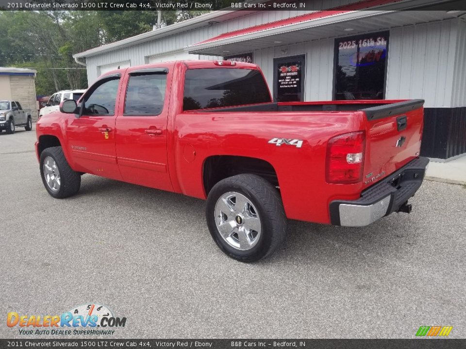 2011 Chevrolet Silverado 1500 LTZ Crew Cab 4x4 Victory Red / Ebony Photo #26