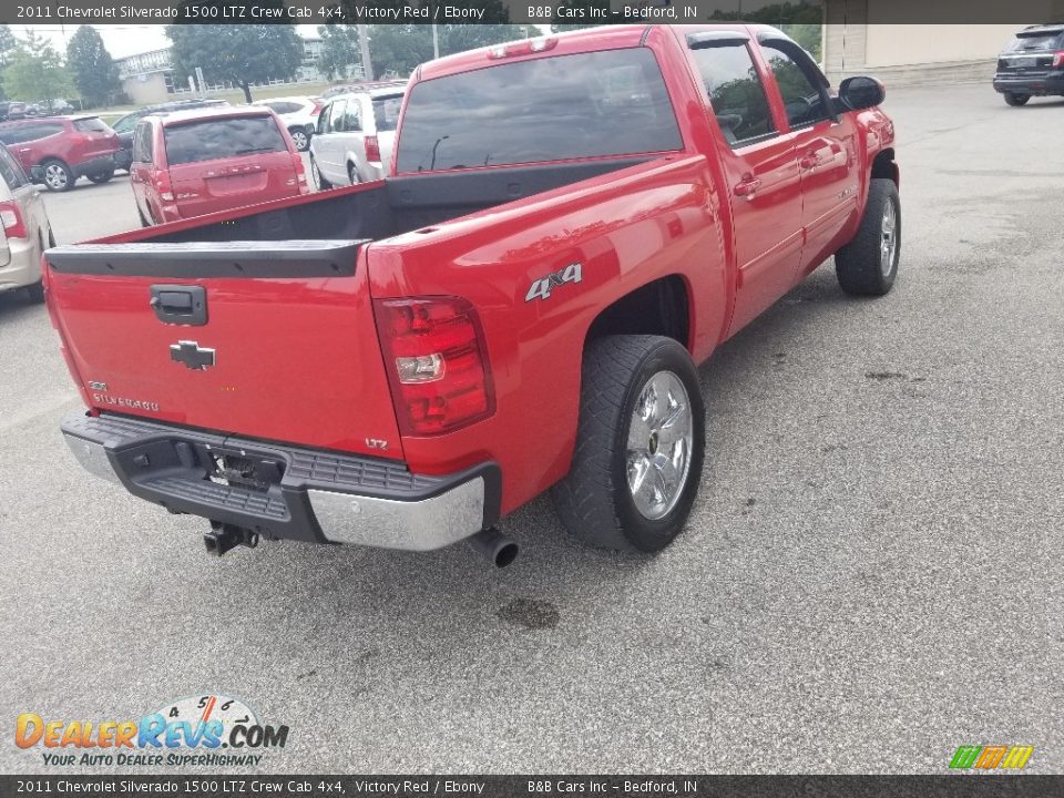 2011 Chevrolet Silverado 1500 LTZ Crew Cab 4x4 Victory Red / Ebony Photo #27