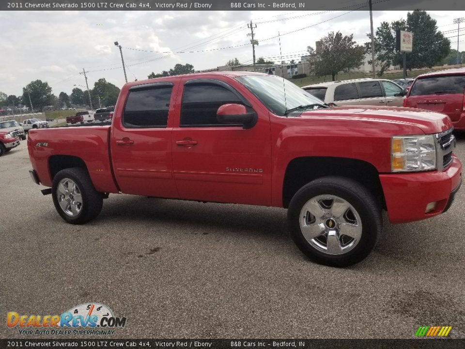 2011 Chevrolet Silverado 1500 LTZ Crew Cab 4x4 Victory Red / Ebony Photo #28