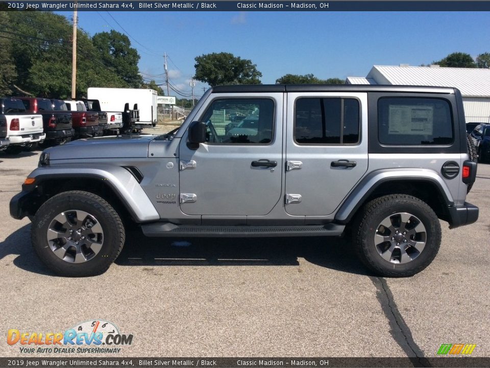2019 Jeep Wrangler Unlimited Sahara 4x4 Billet Silver Metallic / Black Photo #6