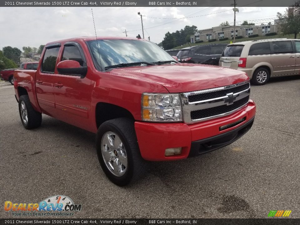 2011 Chevrolet Silverado 1500 LTZ Crew Cab 4x4 Victory Red / Ebony Photo #29