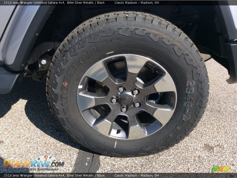 2019 Jeep Wrangler Unlimited Sahara 4x4 Billet Silver Metallic / Black Photo #9