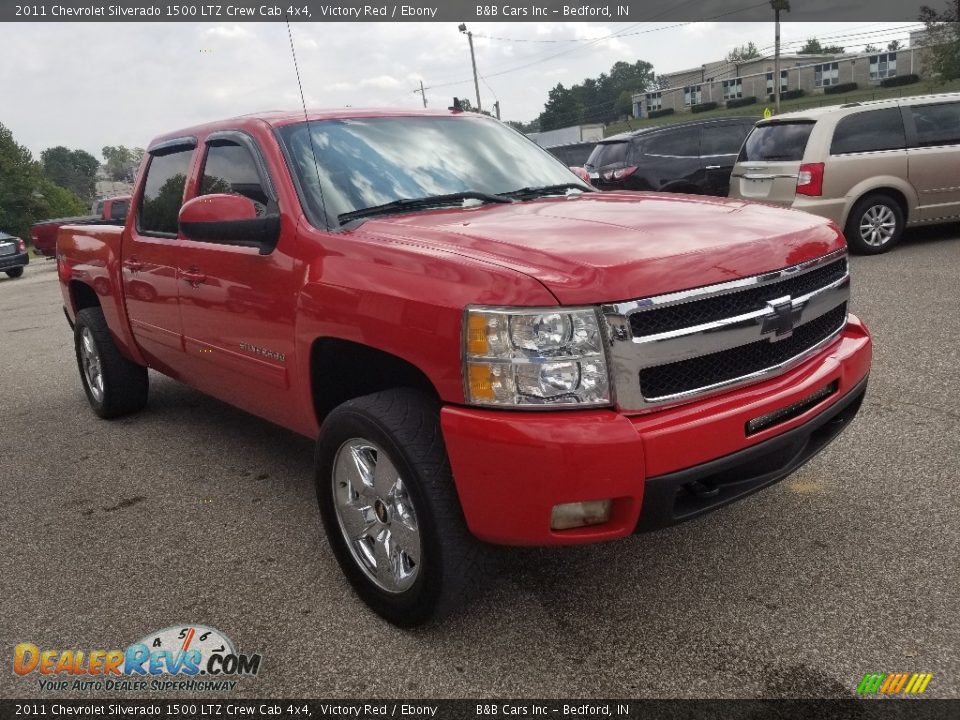 2011 Chevrolet Silverado 1500 LTZ Crew Cab 4x4 Victory Red / Ebony Photo #30