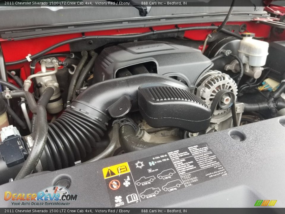 2011 Chevrolet Silverado 1500 LTZ Crew Cab 4x4 Victory Red / Ebony Photo #31