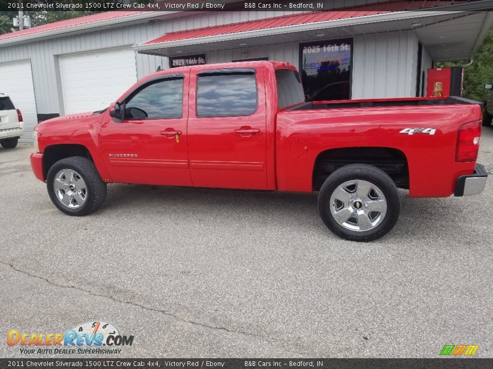 2011 Chevrolet Silverado 1500 LTZ Crew Cab 4x4 Victory Red / Ebony Photo #34