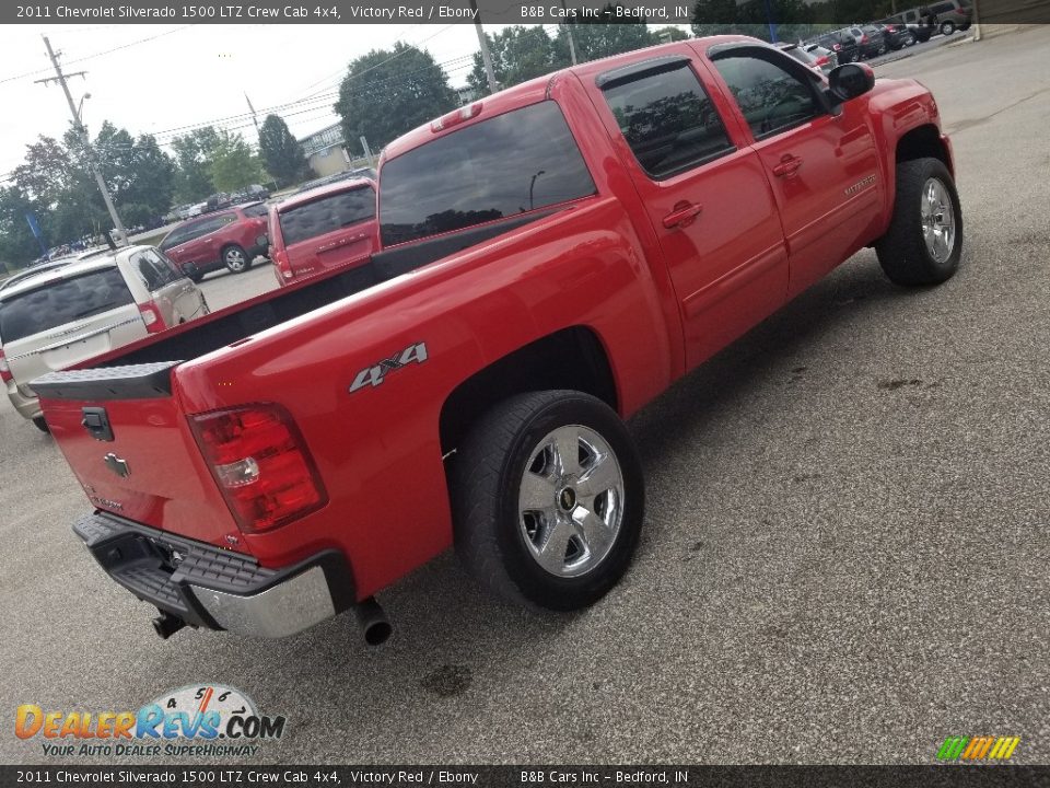 2011 Chevrolet Silverado 1500 LTZ Crew Cab 4x4 Victory Red / Ebony Photo #36