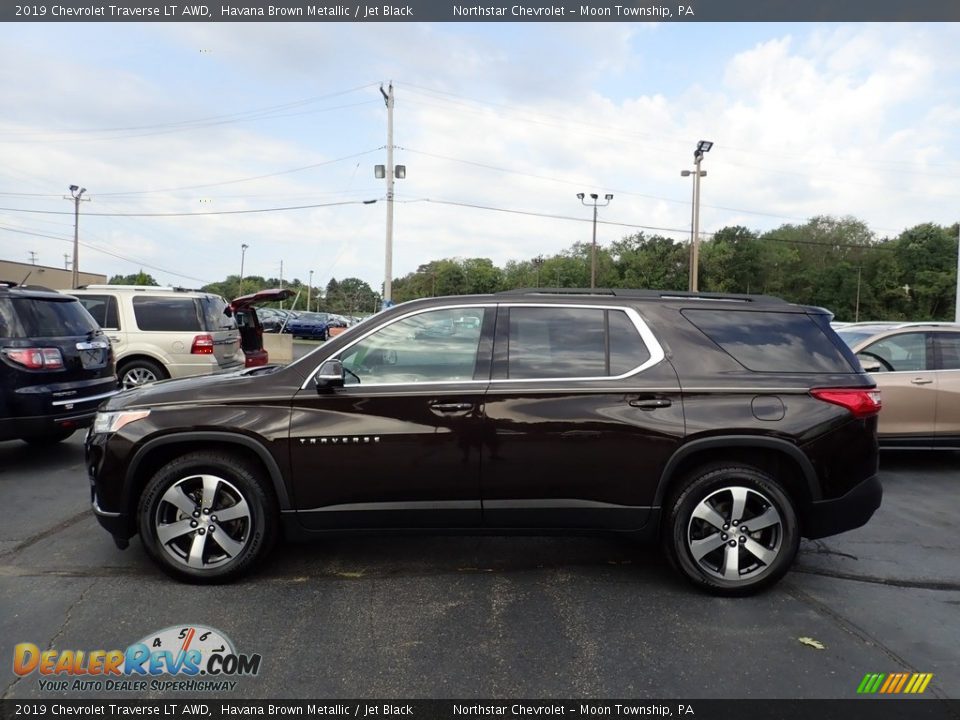 2019 Chevrolet Traverse LT AWD Havana Brown Metallic / Jet Black Photo #2