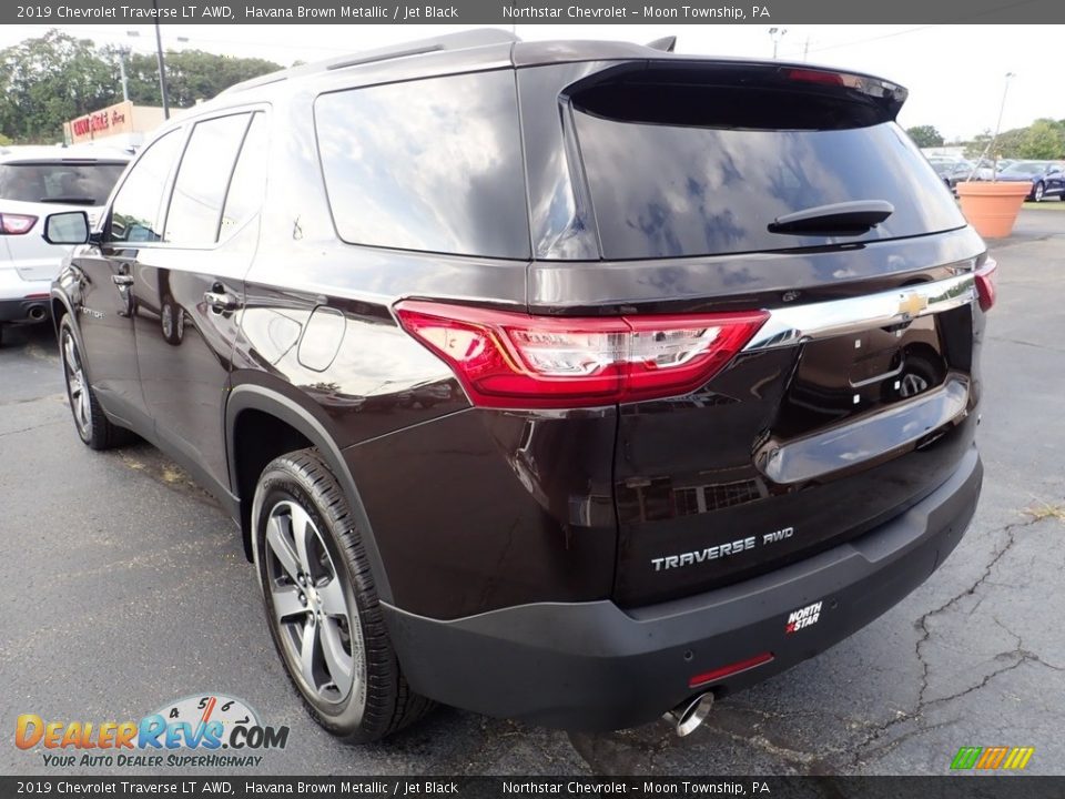 2019 Chevrolet Traverse LT AWD Havana Brown Metallic / Jet Black Photo #3
