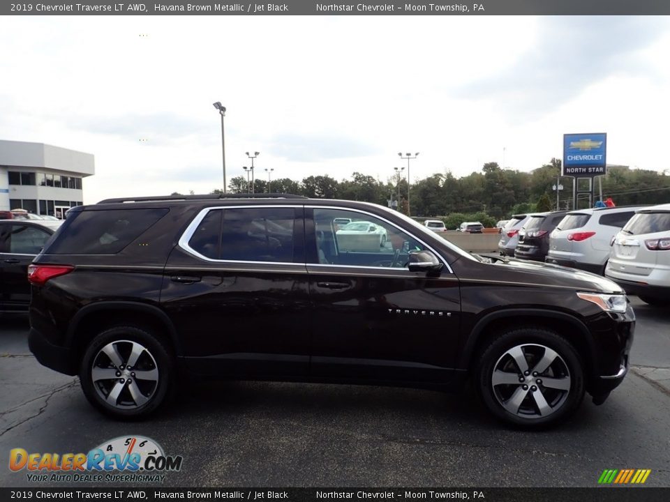 2019 Chevrolet Traverse LT AWD Havana Brown Metallic / Jet Black Photo #7