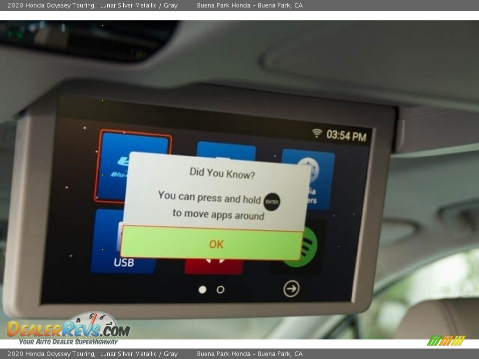 2020 Honda Odyssey Touring Lunar Silver Metallic / Gray Photo #15