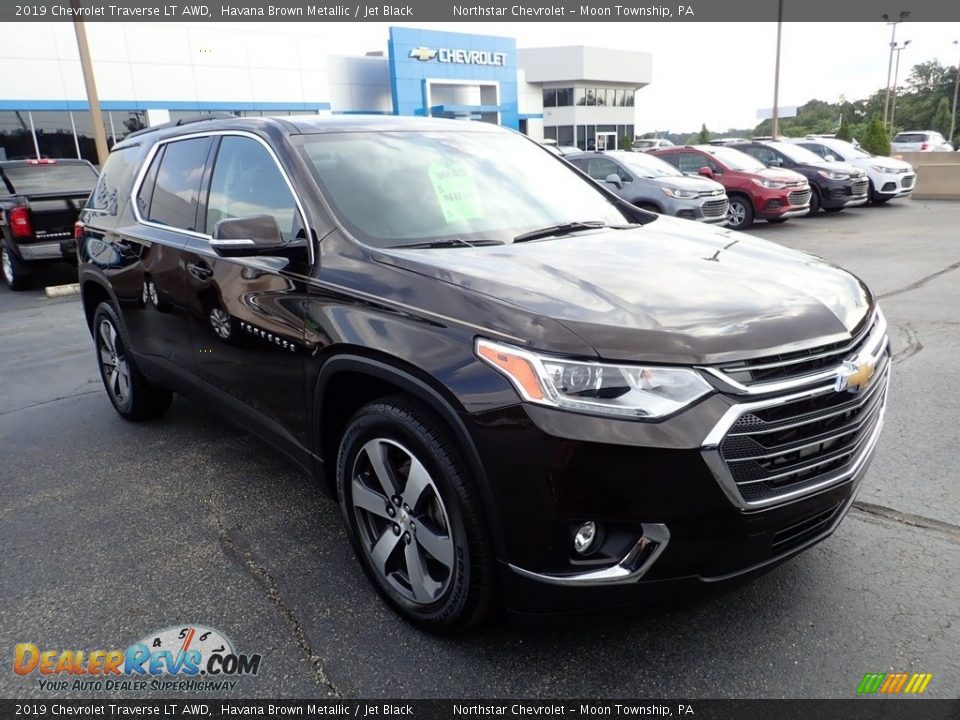 2019 Chevrolet Traverse LT AWD Havana Brown Metallic / Jet Black Photo #8