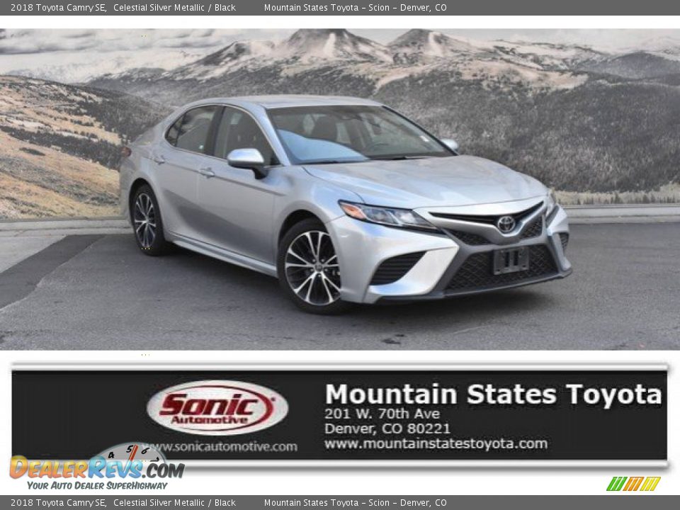 2018 Toyota Camry SE Celestial Silver Metallic / Black Photo #1