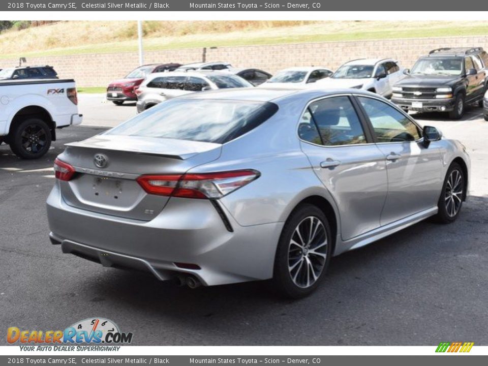 2018 Toyota Camry SE Celestial Silver Metallic / Black Photo #6