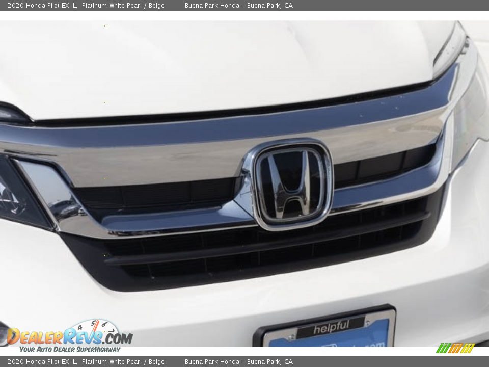 2020 Honda Pilot EX-L Platinum White Pearl / Beige Photo #4