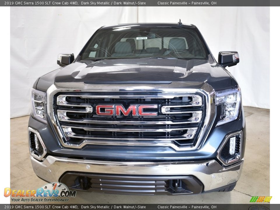 2019 GMC Sierra 1500 SLT Crew Cab 4WD Dark Sky Metallic / Dark Walnut/­Slate Photo #4