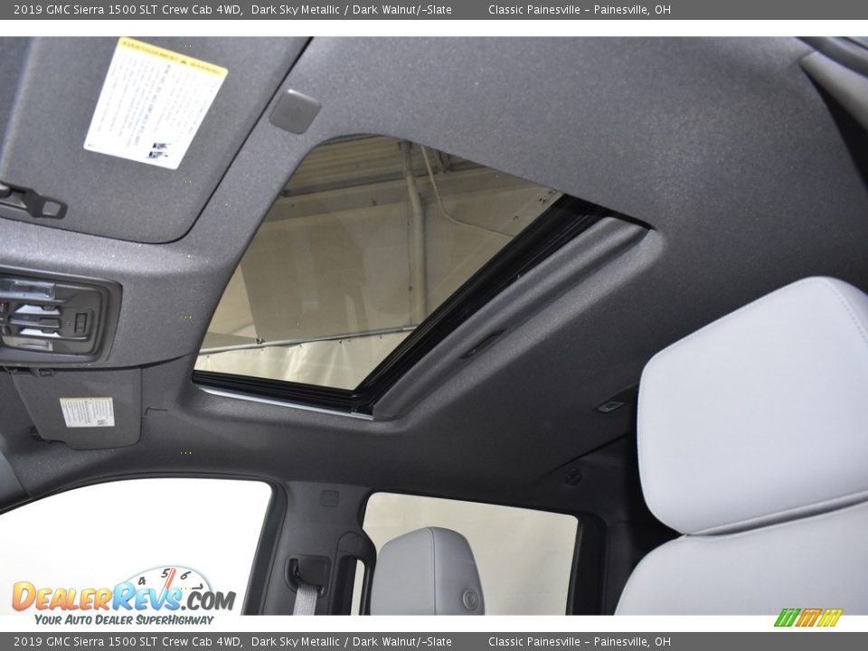 2019 GMC Sierra 1500 SLT Crew Cab 4WD Dark Sky Metallic / Dark Walnut/­Slate Photo #6