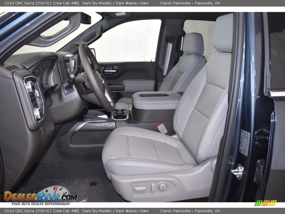 2019 GMC Sierra 1500 SLT Crew Cab 4WD Dark Sky Metallic / Dark Walnut/­Slate Photo #7