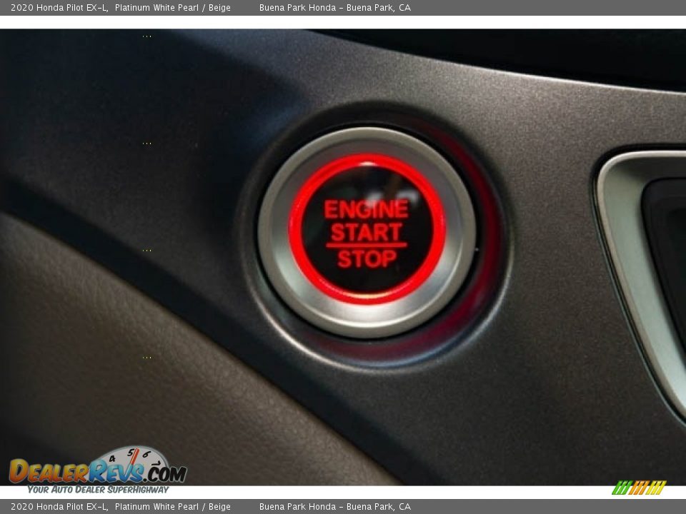 2020 Honda Pilot EX-L Platinum White Pearl / Beige Photo #23