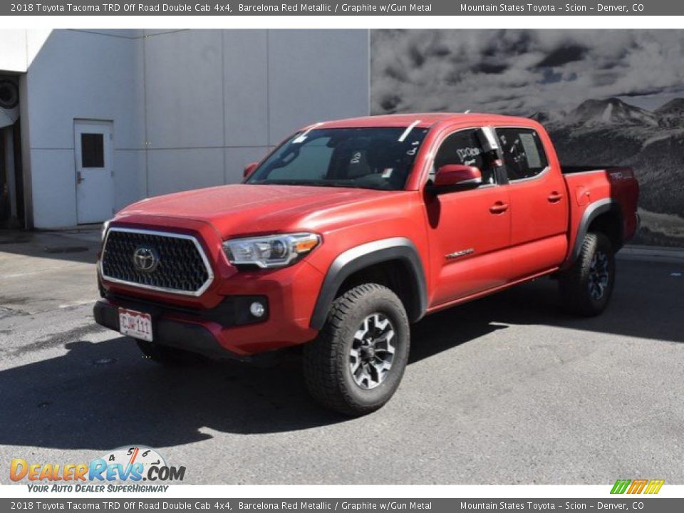 2018 Toyota Tacoma TRD Off Road Double Cab 4x4 Barcelona Red Metallic / Graphite w/Gun Metal Photo #2