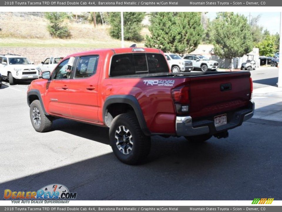 2018 Toyota Tacoma TRD Off Road Double Cab 4x4 Barcelona Red Metallic / Graphite w/Gun Metal Photo #4
