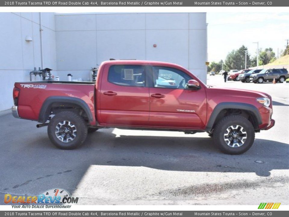 2018 Toyota Tacoma TRD Off Road Double Cab 4x4 Barcelona Red Metallic / Graphite w/Gun Metal Photo #7