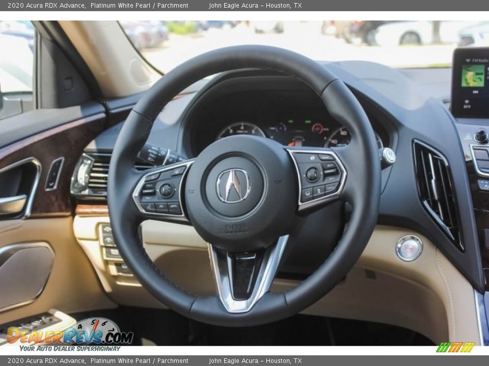 2020 Acura RDX Advance Platinum White Pearl / Parchment Photo #28