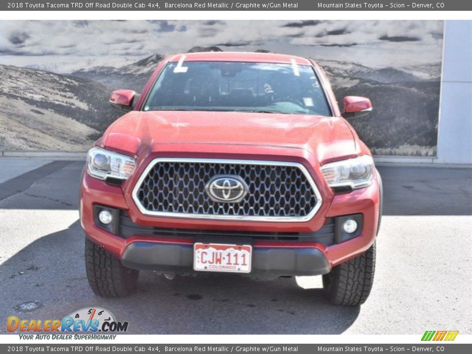 2018 Toyota Tacoma TRD Off Road Double Cab 4x4 Barcelona Red Metallic / Graphite w/Gun Metal Photo #8