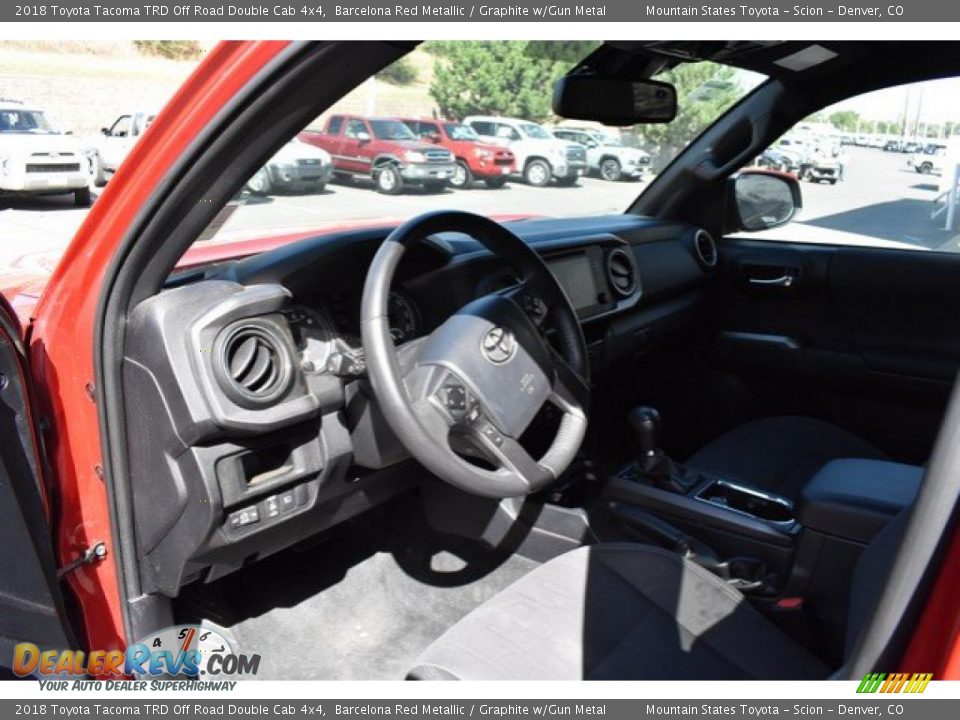 2018 Toyota Tacoma TRD Off Road Double Cab 4x4 Barcelona Red Metallic / Graphite w/Gun Metal Photo #10