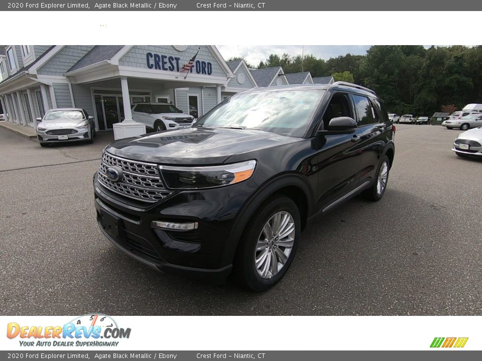 2020 Ford Explorer Limited Agate Black Metallic / Ebony Photo #3