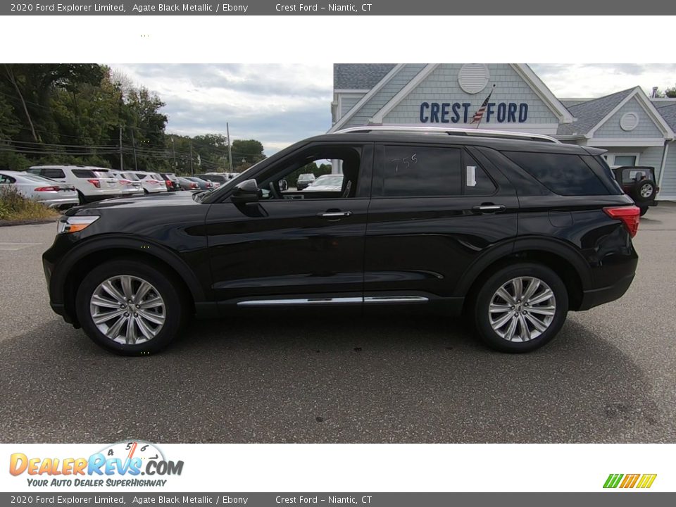 2020 Ford Explorer Limited Agate Black Metallic / Ebony Photo #4