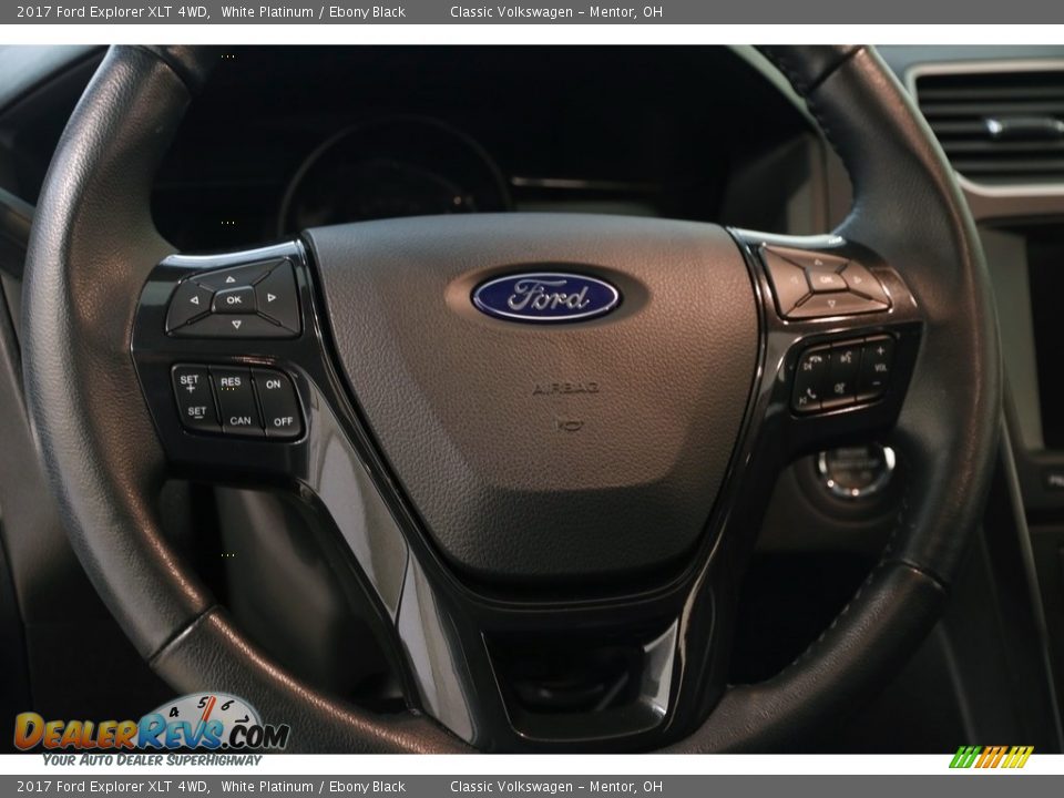 2017 Ford Explorer XLT 4WD White Platinum / Ebony Black Photo #7