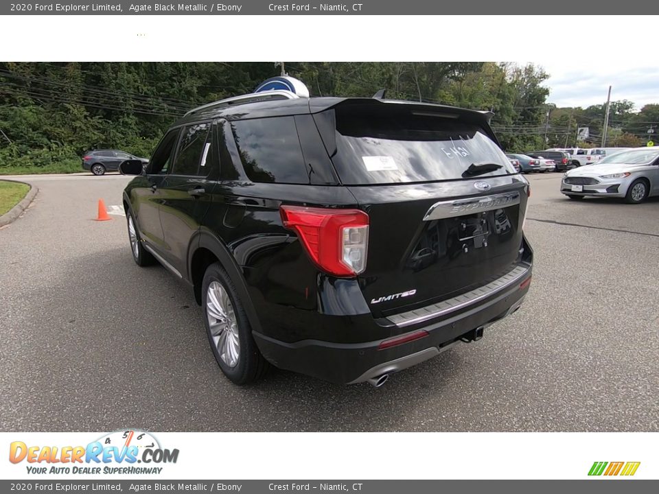 2020 Ford Explorer Limited Agate Black Metallic / Ebony Photo #5