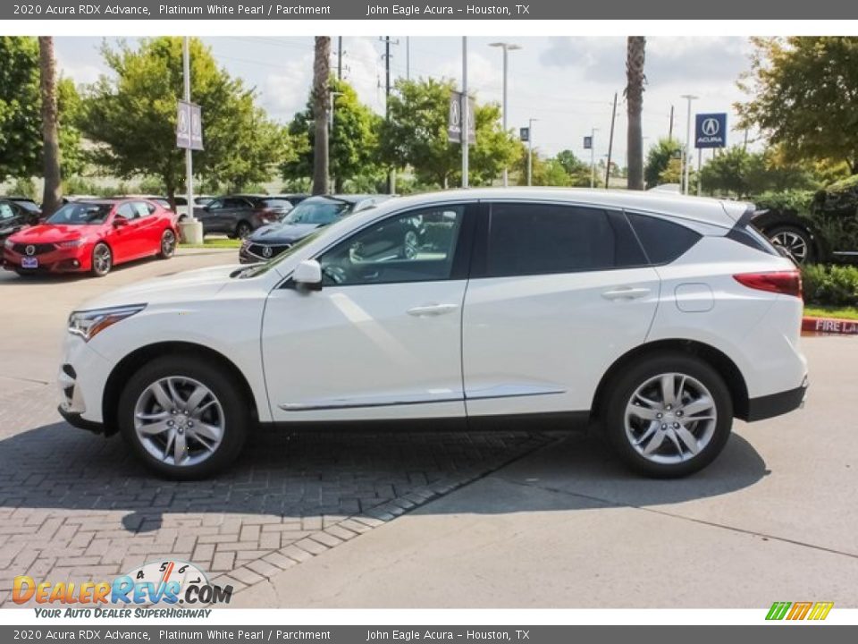 2020 Acura RDX Advance Platinum White Pearl / Parchment Photo #4