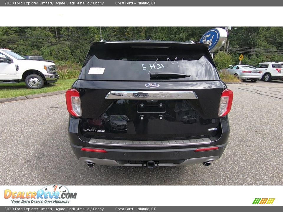 2020 Ford Explorer Limited Agate Black Metallic / Ebony Photo #6