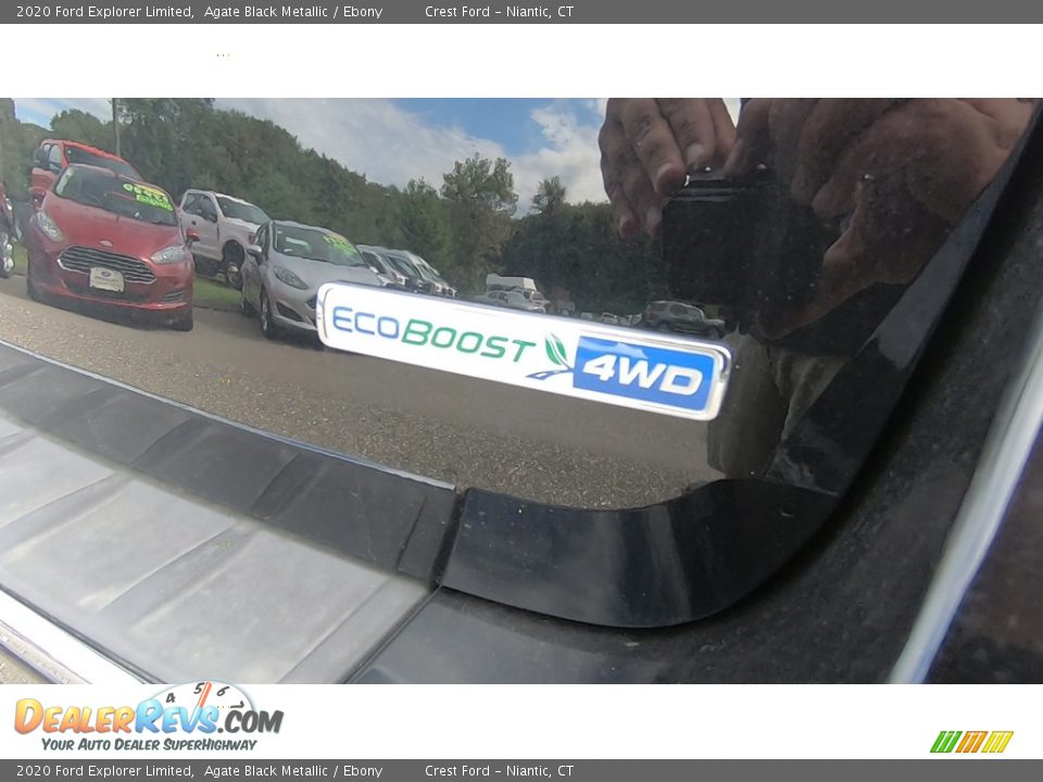 2020 Ford Explorer Limited Agate Black Metallic / Ebony Photo #9
