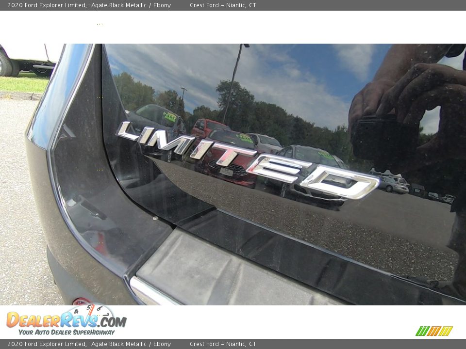 2020 Ford Explorer Limited Agate Black Metallic / Ebony Photo #10