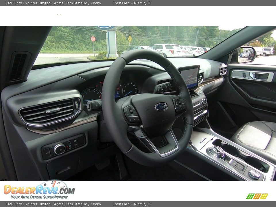 2020 Ford Explorer Limited Agate Black Metallic / Ebony Photo #11