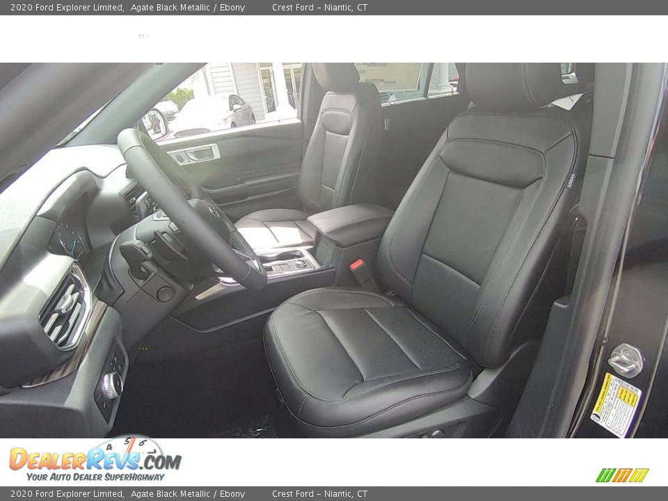 2020 Ford Explorer Limited Agate Black Metallic / Ebony Photo #12