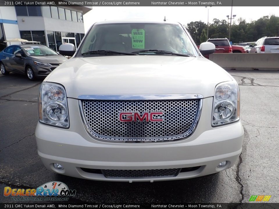 2011 GMC Yukon Denali AWD White Diamond Tintcoat / Cocoa/Light Cashmere Photo #13