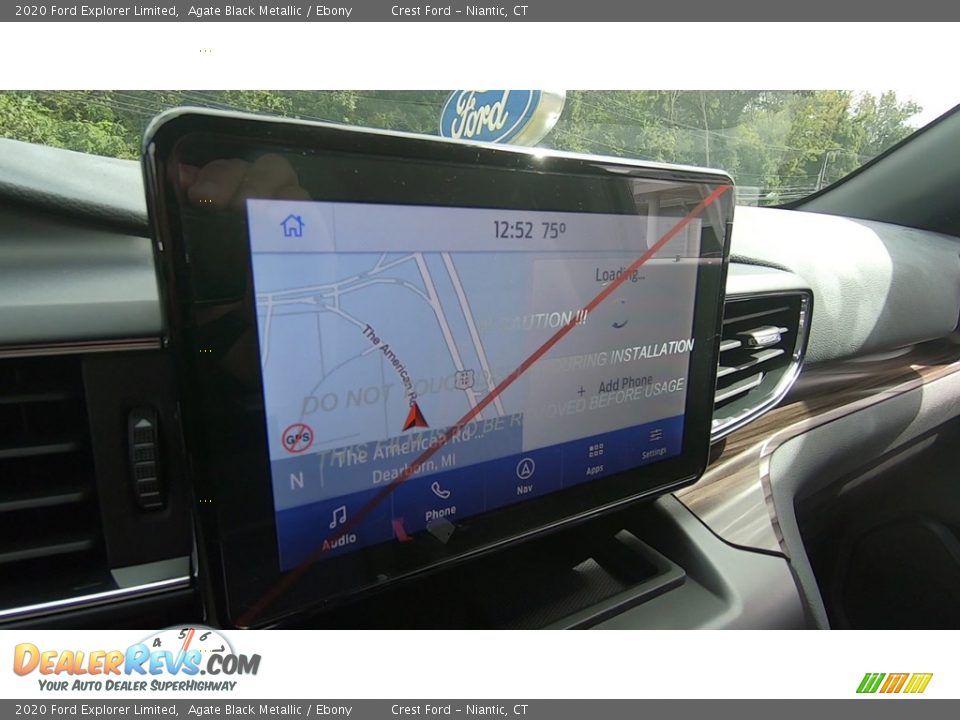 2020 Ford Explorer Limited Agate Black Metallic / Ebony Photo #15