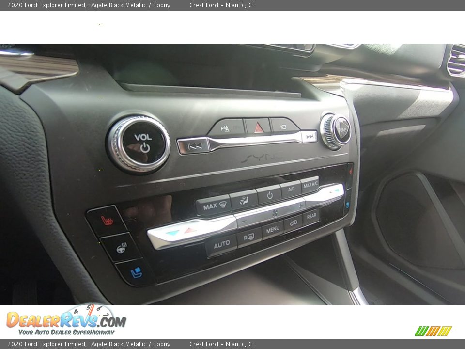 2020 Ford Explorer Limited Agate Black Metallic / Ebony Photo #16