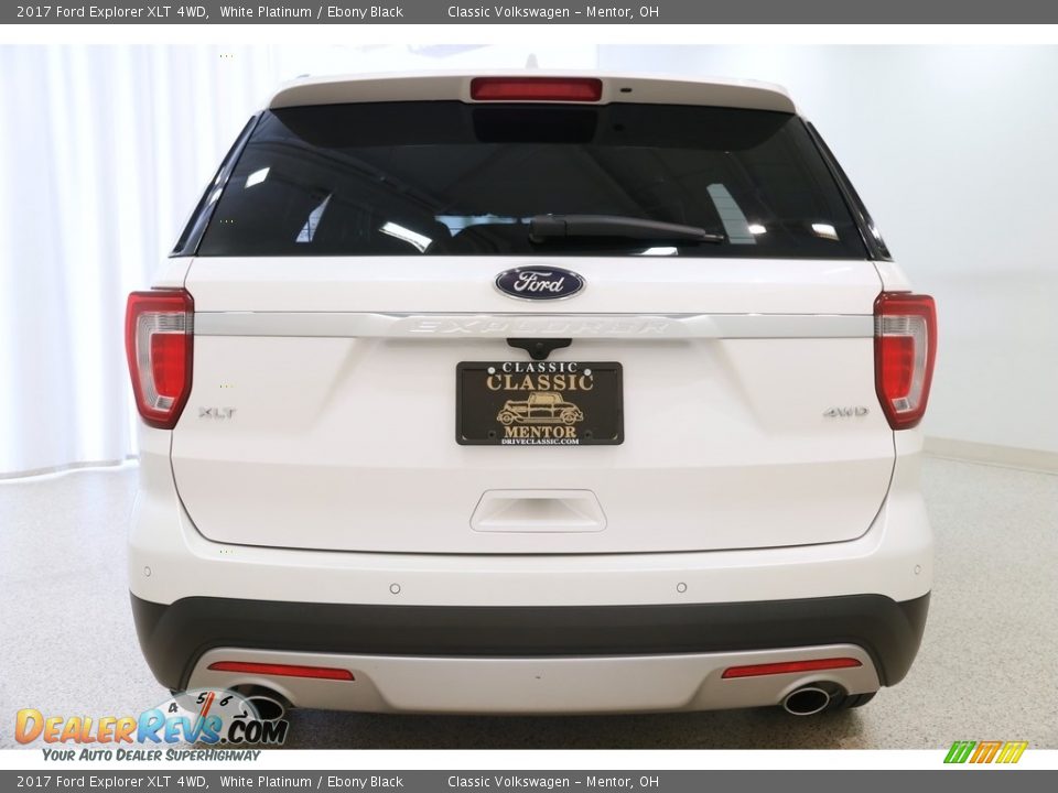 2017 Ford Explorer XLT 4WD White Platinum / Ebony Black Photo #23