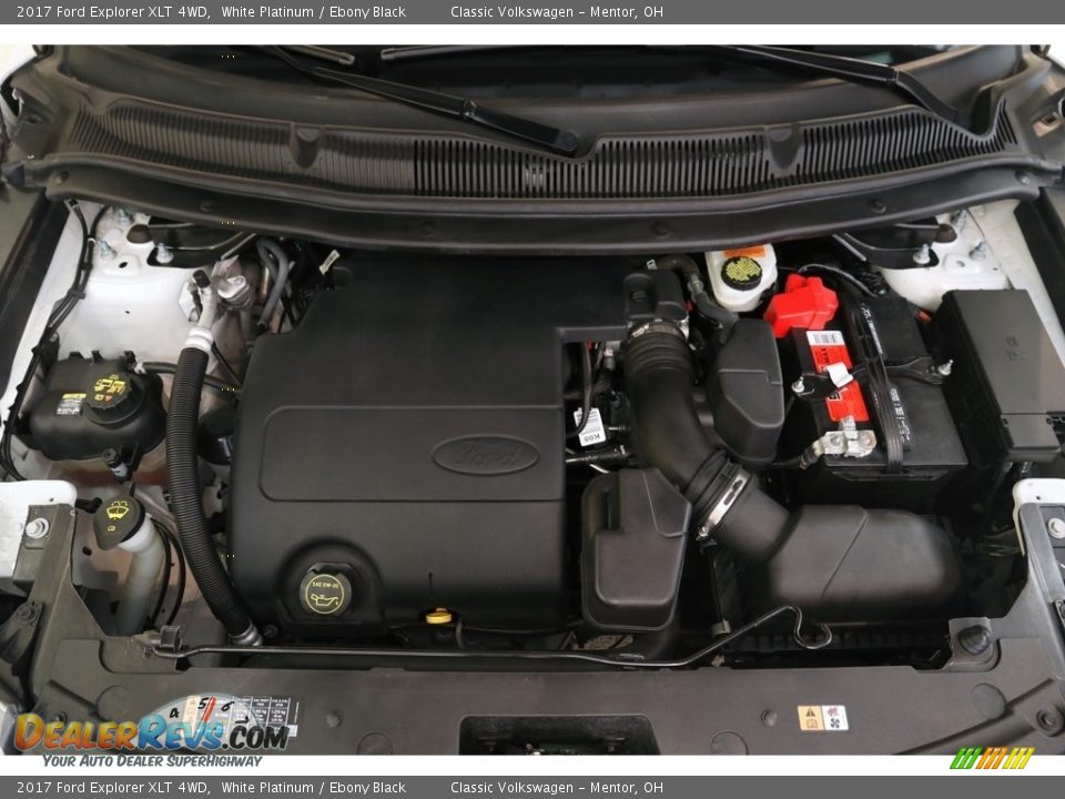 2017 Ford Explorer XLT 4WD White Platinum / Ebony Black Photo #24
