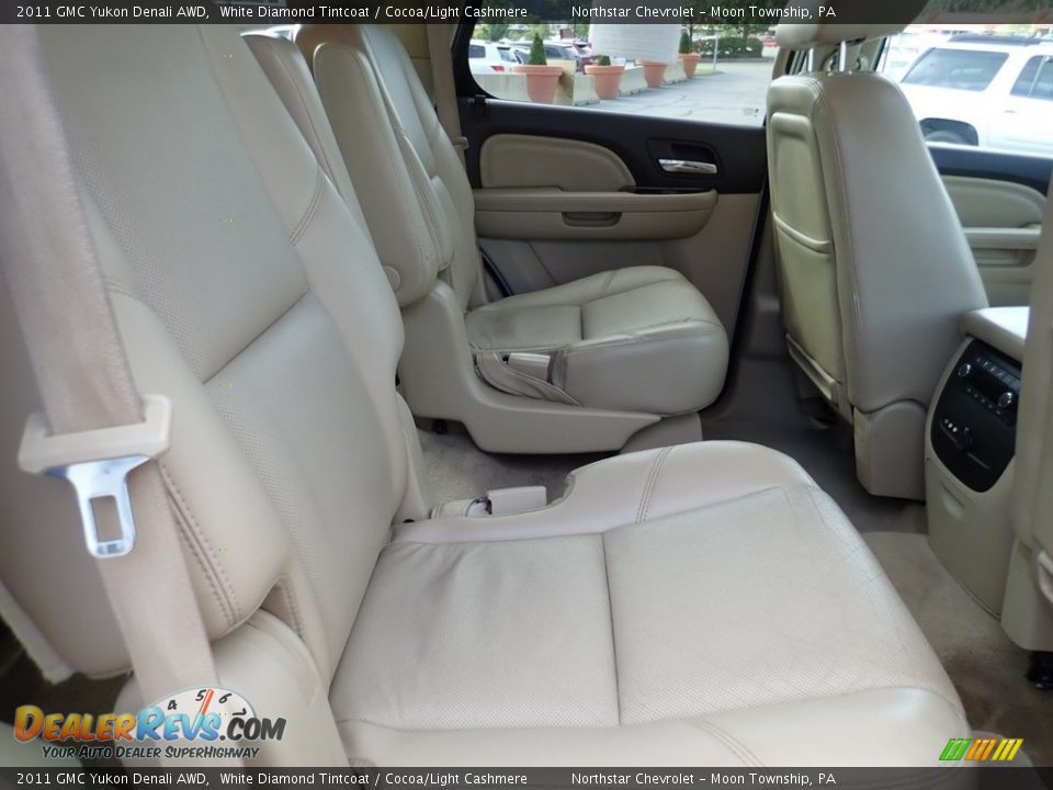 2011 GMC Yukon Denali AWD White Diamond Tintcoat / Cocoa/Light Cashmere Photo #19