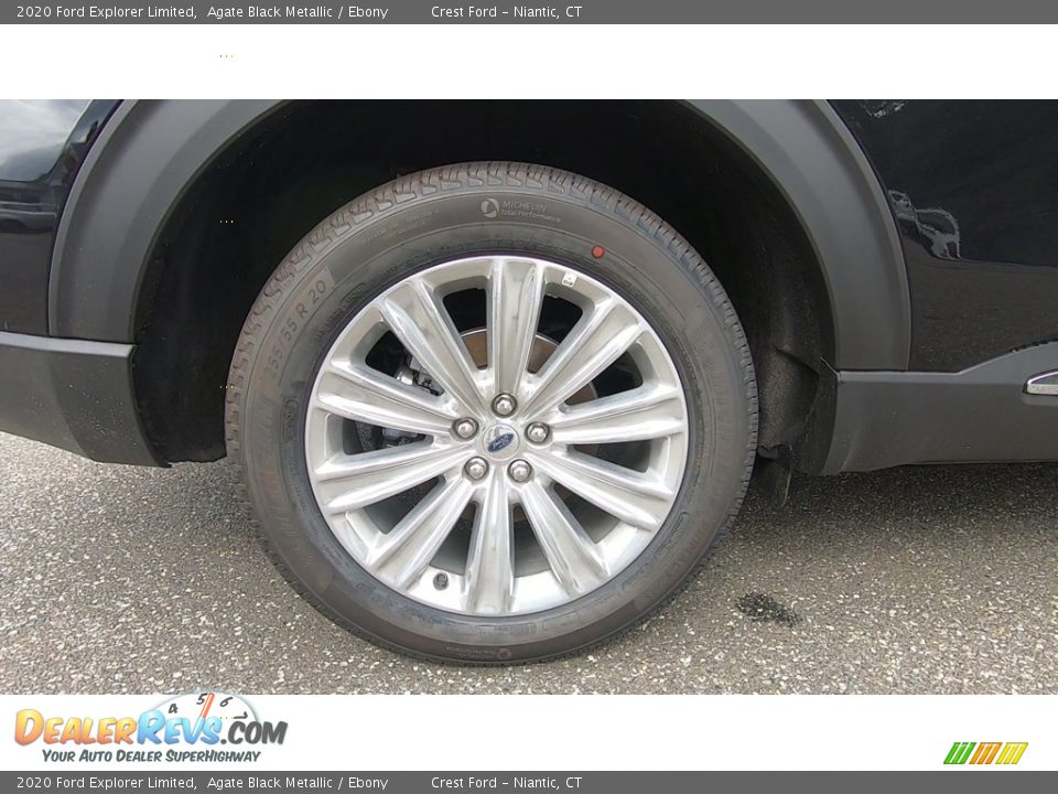 2020 Ford Explorer Limited Agate Black Metallic / Ebony Photo #22