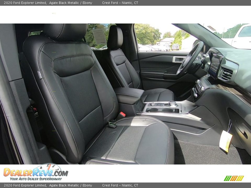 2020 Ford Explorer Limited Agate Black Metallic / Ebony Photo #25